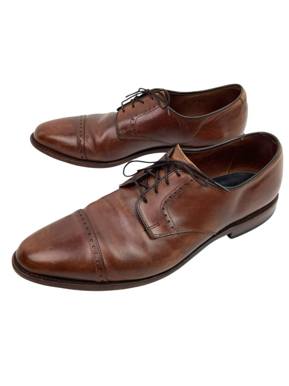 Allen Edmonds Clifton Leather Oxford Captoe Dress Shoes Brown Mens 12 D